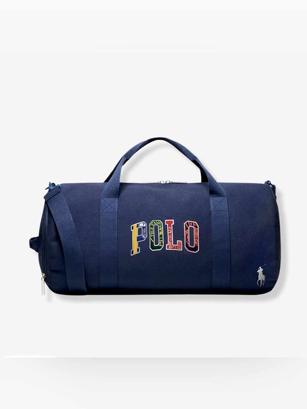 Polo by Ralph Lauren Navy 'POLO' Canvas Duffel Bag